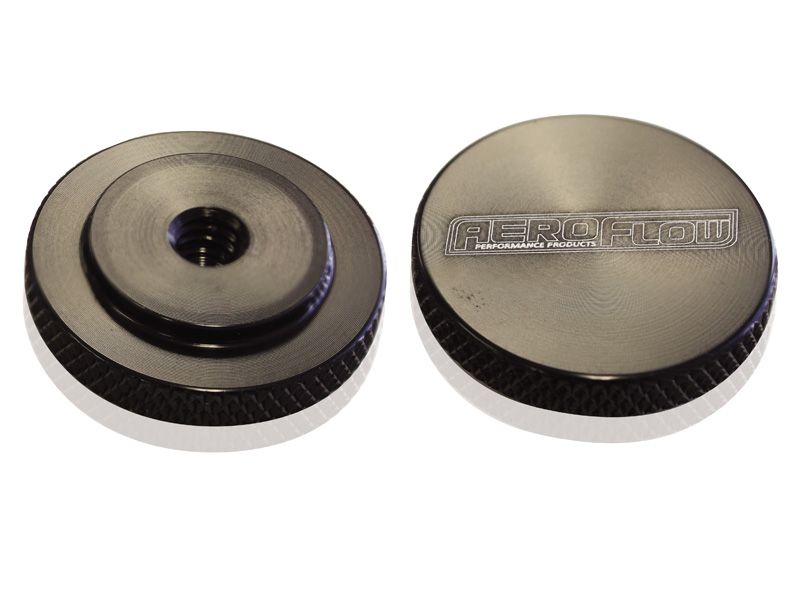 Aeroflow Black Billet Air Cleaner Nut AF55-1002BLK