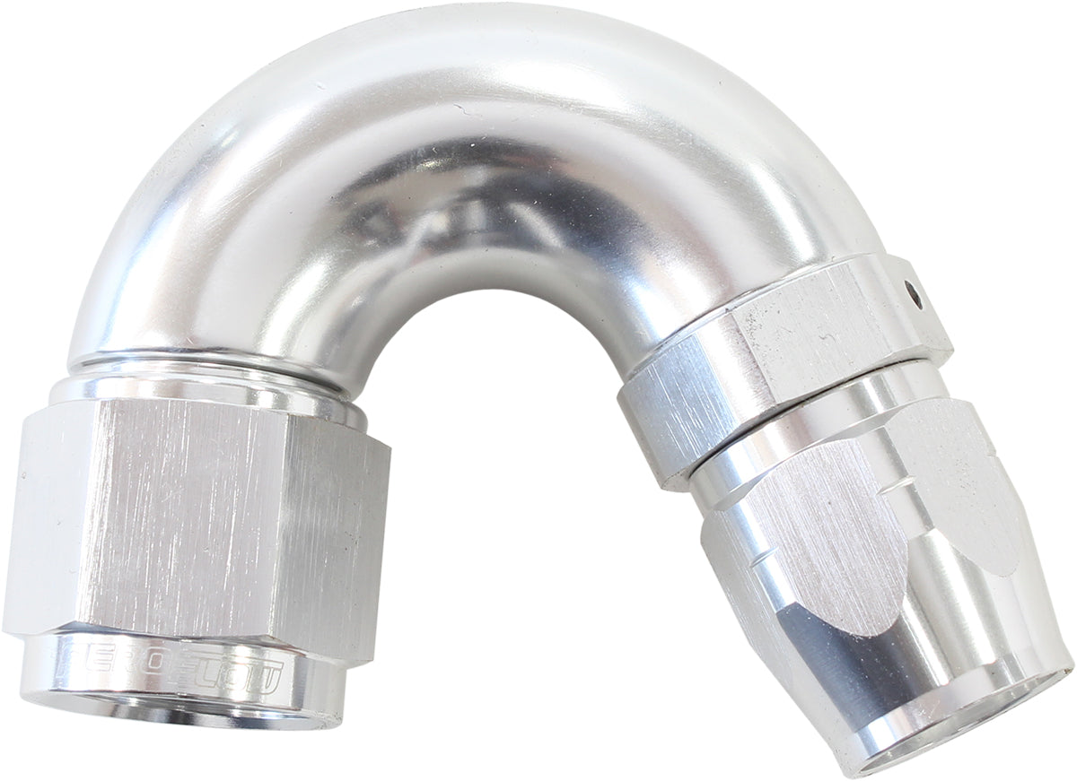 Aeroflow 550 Series Cutter Style One Piece Swivel 150° Stepped Hose End -8AN to -6 Hose A