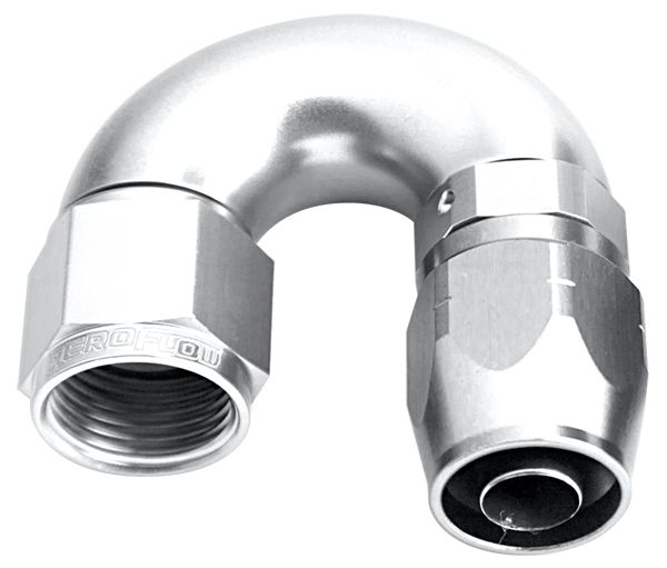 Aeroflow 550 Series Cutter One-Piece Full Flow Swivel 180° Hose End -4AN AF556-04S