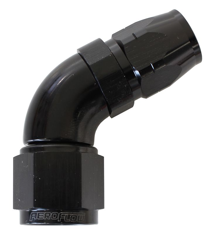 Aeroflow 550 Series Cutter Style One Piece Swivel 60° Stepped Hose End -8AN to -6 Hose AF