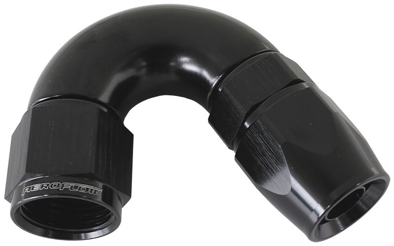 Aeroflow 570 Series PTFE 150° Hose End -3AN AF575-03DBLK