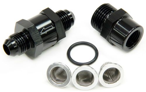 Aeroflow Inline Fuel & Oil Filter -3AN AF608-03BLK