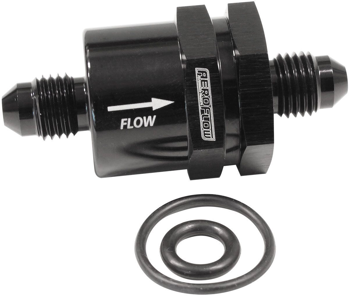 Aeroflow Inline Check Valve -4AN AF612-04BLK