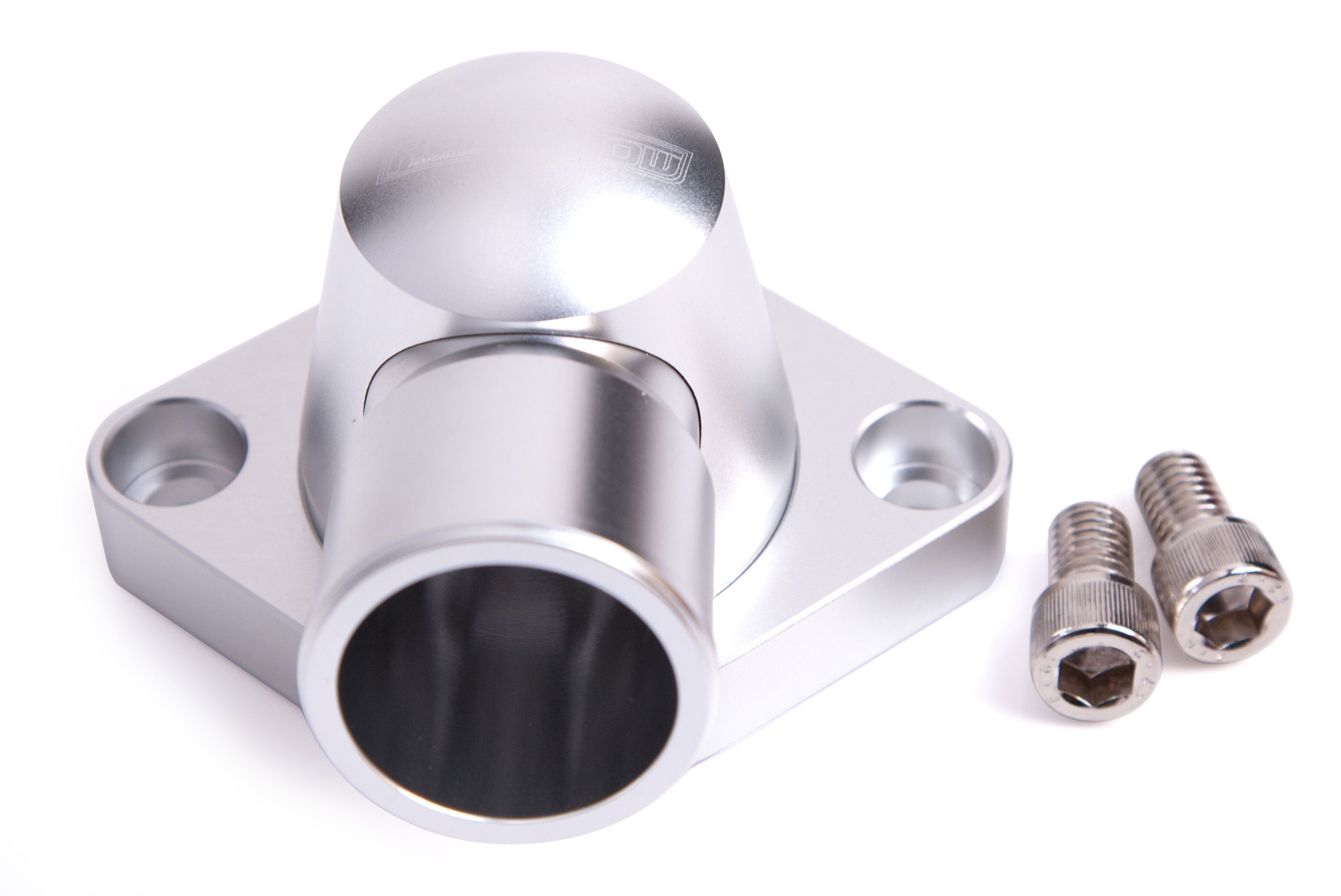 Aeroflow Billet Thermostat Housing - Silver AF64-2034S