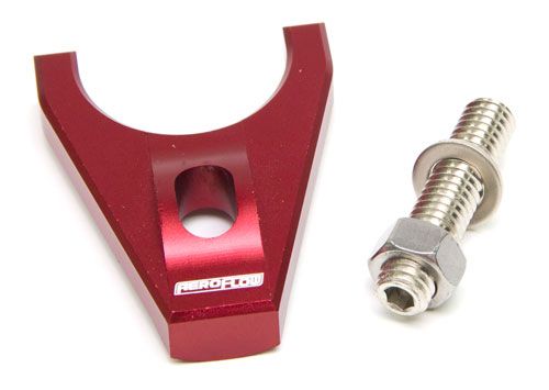 Aeroflow Billet Distributor Hold Down Clamp - Red AF64-2038R