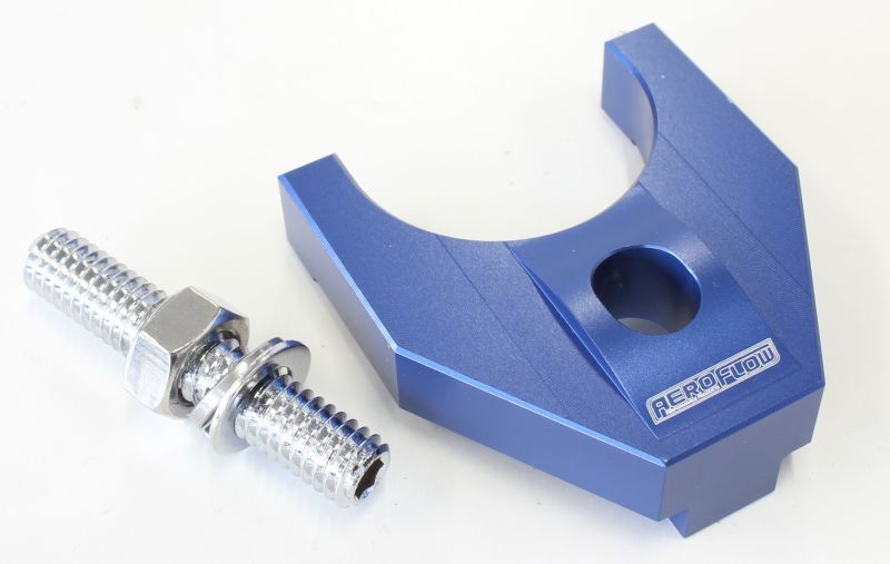 Aeroflow Billet Distributor Hold Down Clamp - Blue AF64-2093