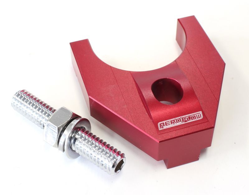 Aeroflow Billet Distributor Hold Down Clamp - Red AF64-2093R