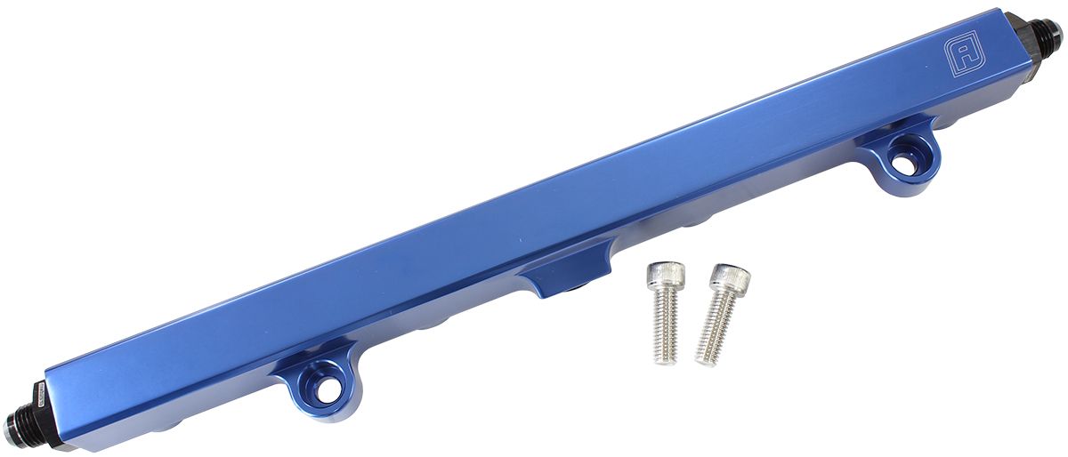 Aeroflow Honda K20 and K24 Billet EFI Fuel Rail - Blue AF64-2140