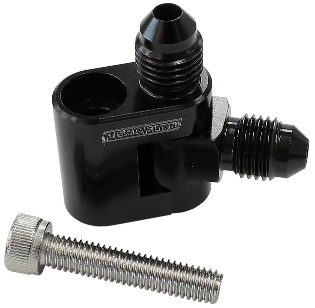 Aeroflow Dual Swivel Water Cross-Over Adapter - Black AF64-2188BLK