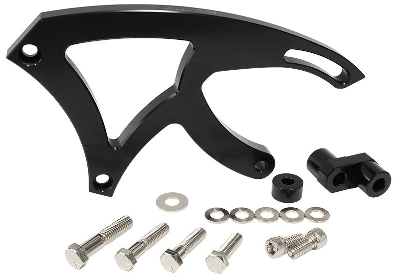 Aeroflow Billet Aluminium Power Steering Bracket AF64-4009BLK