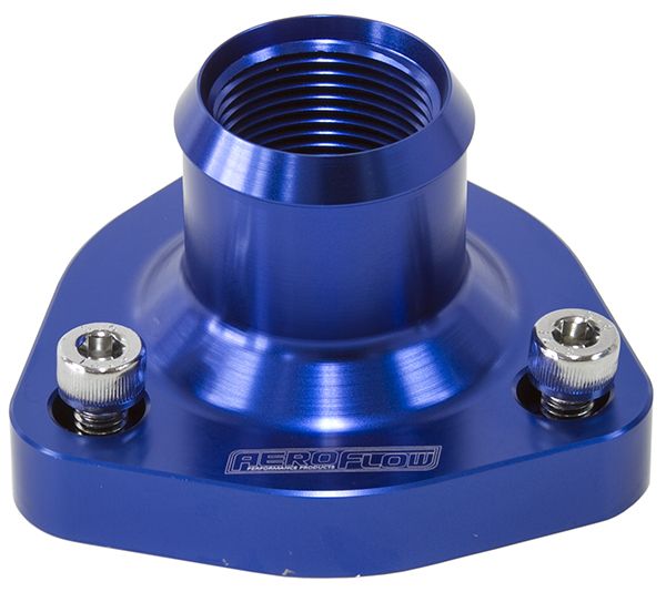 Aeroflow Billet Thermostat Housing - Blue AF64-4029