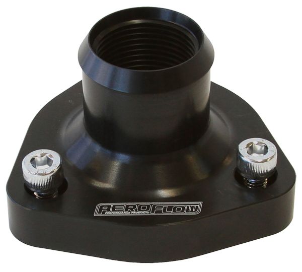 Aeroflow Billet Thermostat Housing - Black AF64-4029BLK