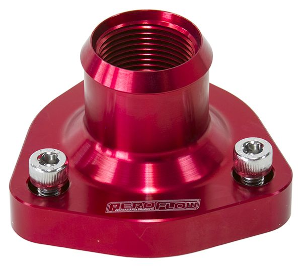 Aeroflow Billet Thermostat Housing - Red AF64-4029R