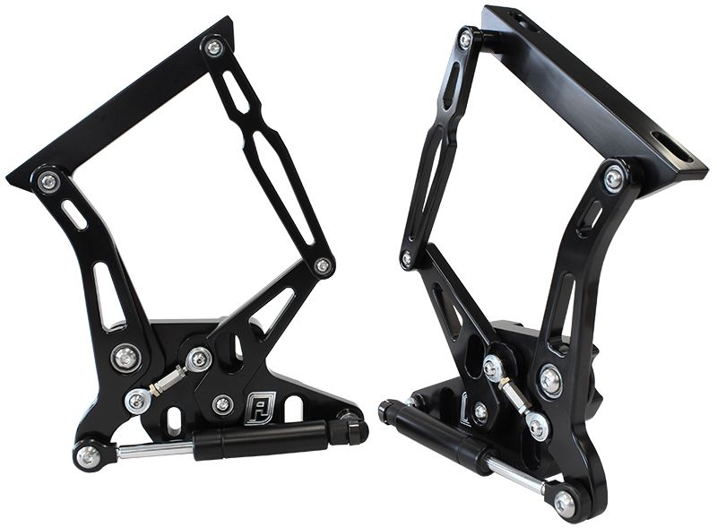 Aeroflow Ford Falcon XR-XY Billet Bonnet Hinge Kit - Black Finish AF64-4105BLK