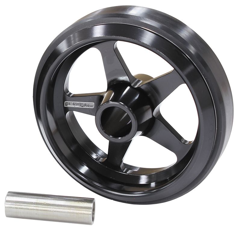 Aeroflow Billet Aluminium Wheelie Bar Wheel AF64-4360BLK