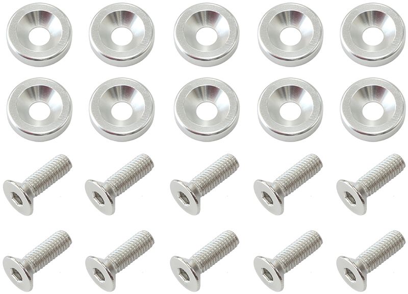 Aeroflow Billet Dress-Up/Fender Bolt Kit M6 x 1.00mm (20mm UHL) AF64-4365S