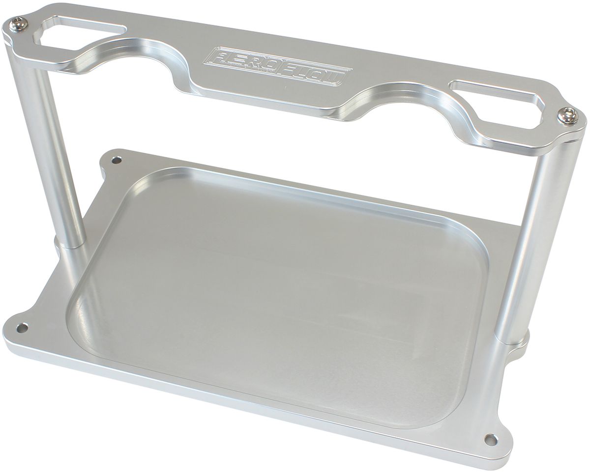 Aeroflow Billet Aluminium Optima Battery Tray - Silver Finish AF64-4366