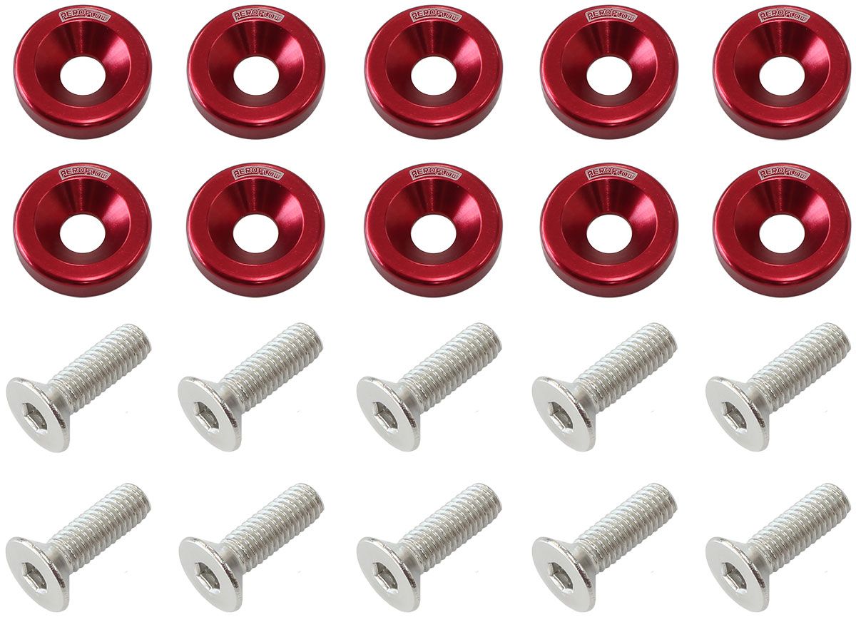 Aeroflow Billet Dress-Up/Fender Bolt Kit M8 x 1.25mm (20mm UHL) AF64-4374R