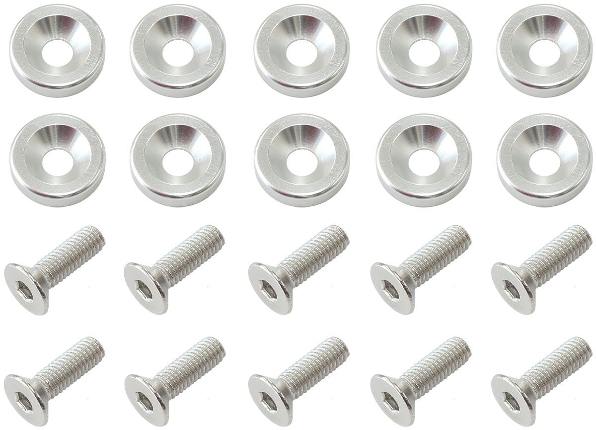 Aeroflow Billet Dress-Up/Fender Bolt Kit M8 x 1.25mm (20mm UHL) AF64-4374S