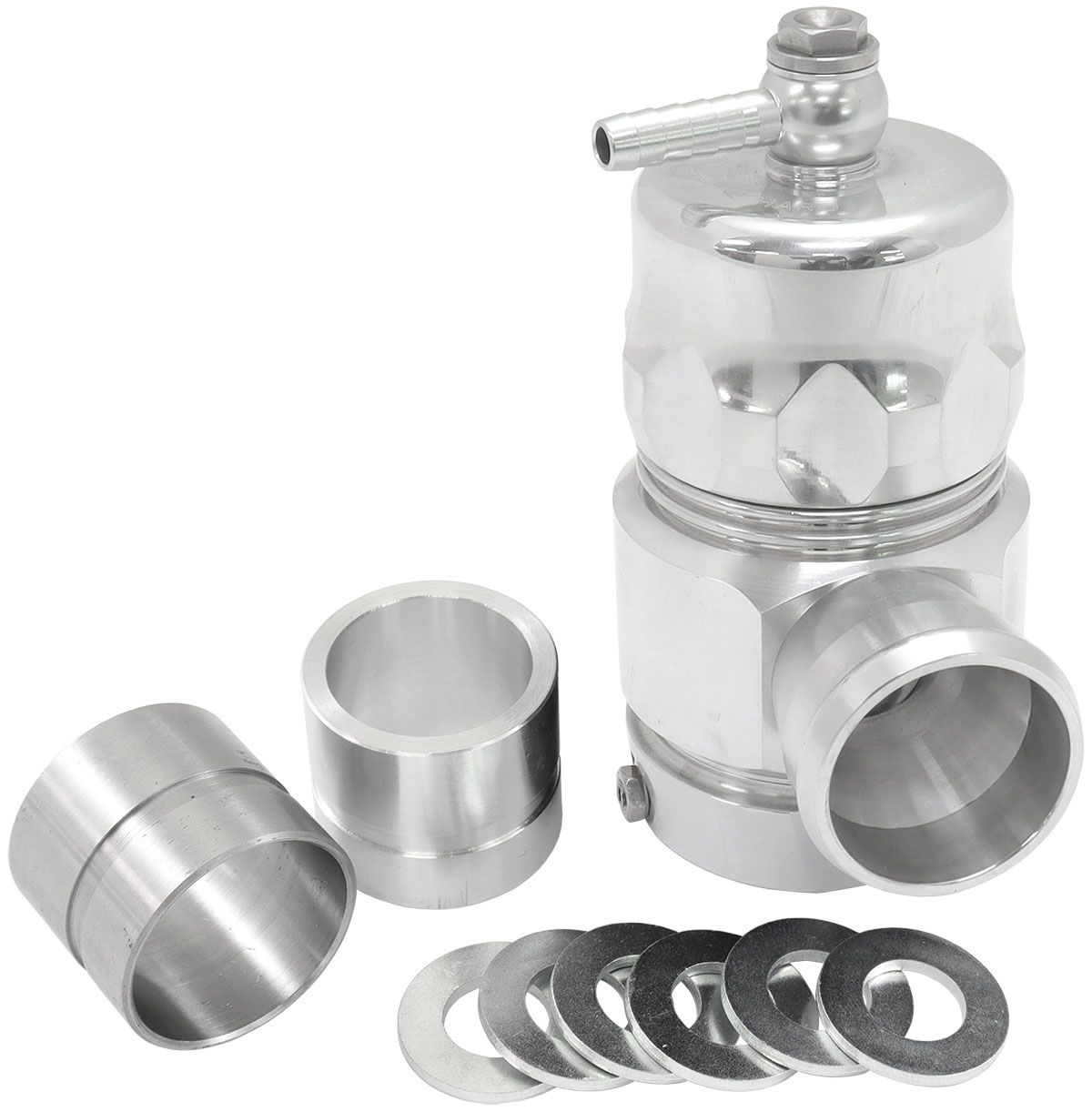 Aeroflow Compact Blow Off Valve - Silver AF64-5049