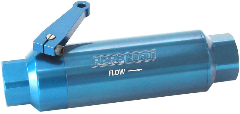 Aeroflow 60 Micron Pro Filter with Ball Valve - Blue AF66-2051