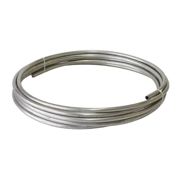 Aluminium & Stainless Fuel Line - 7.6M Roll 
 Raw Finish