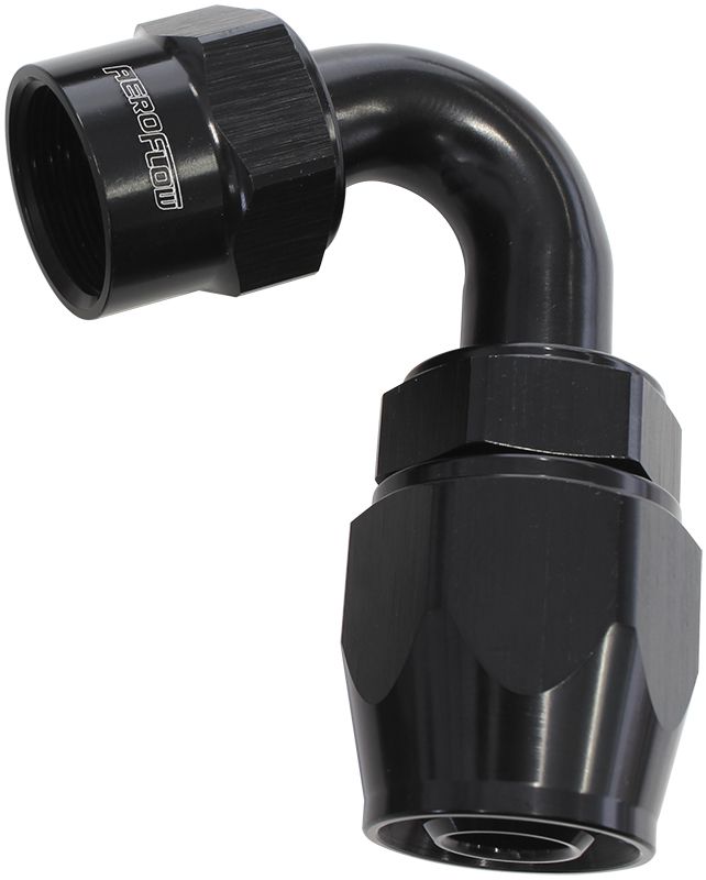 Aeroflow Kryptalon® Series Lightweight One Piece Swivel 120° Hose End -4AN AF7024-04