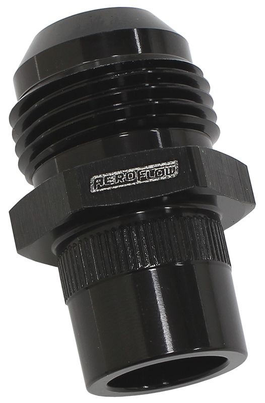Aeroflow Press In Cover Breather Adapter - Black AF708-10-03BLK