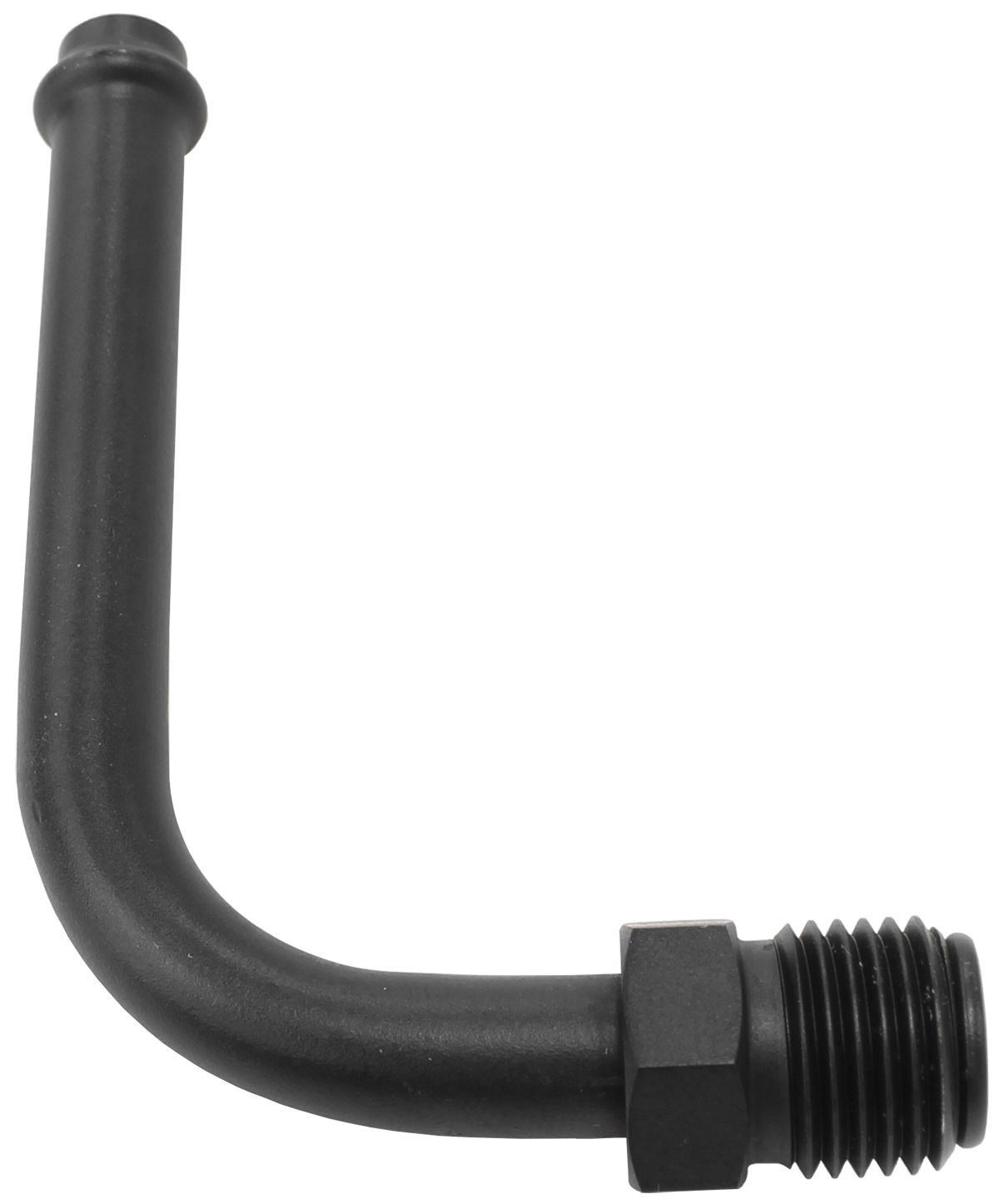 Aeroflow 90° Holley / Stromberg Inlet Fitting - Black AF714-26BLK