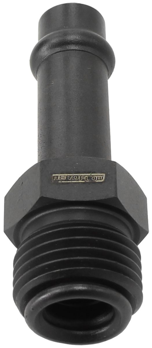 Aeroflow Straight Holley / Stromberg Inlet Fitting - Black AF714-31BLK