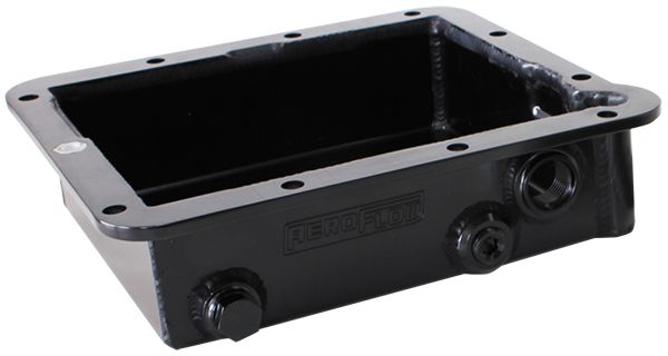 Aeroflow 3" Deep Fabricated Transmission Pan AF72-3000BLK