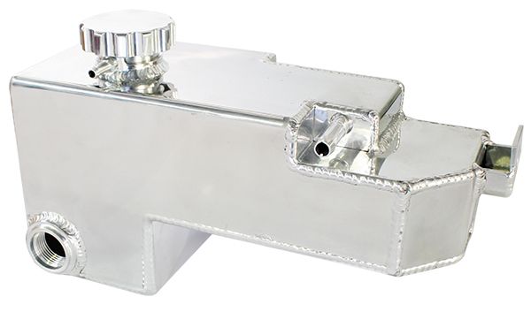 Aeroflow Fabricated Radiator Overflow Tank - Polished AF77-1024