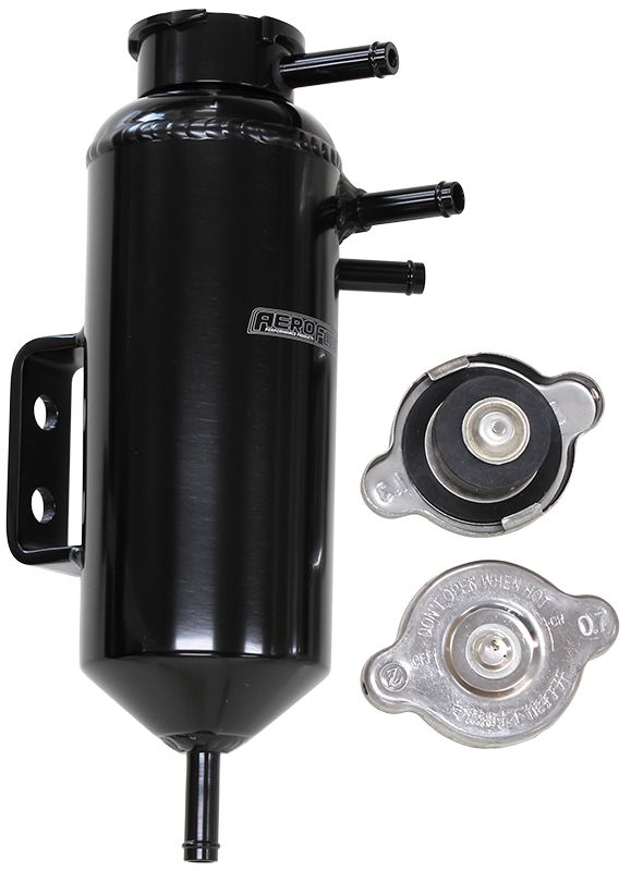 Aeroflow Universal Header Tank - Black AF77-1031BLK