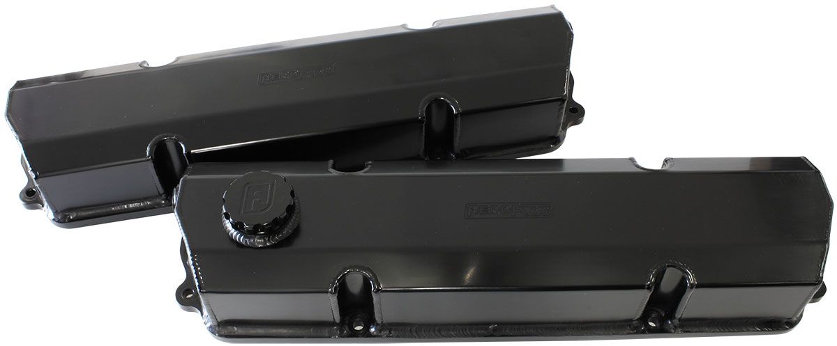 Aeroflow Early V8 Holden Series Fabricated Billet Valve Covers AF77-5004BLK