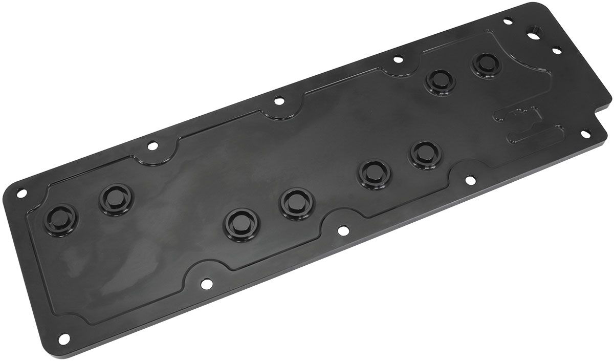 Aeroflow GM LS3 Billet Valley Plate, Black Finish AF77-5016BLK