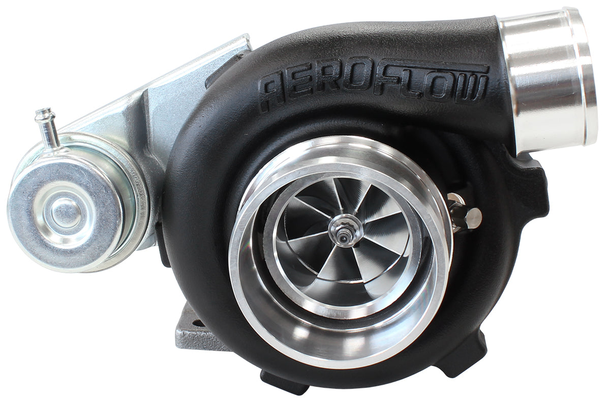 Aeroflow BOOSTED 5047 .64 Turbocharger 550HP, Hi Temp Black Finish AF8005-2020BLK