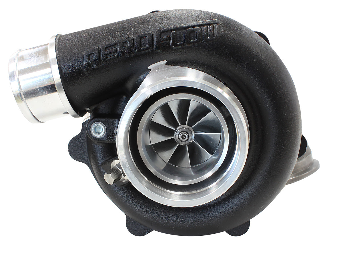 Aeroflow BOOSTED 4849 .72 Reverse Rotation Turbocharger 550HP, Hi Temp Black Finish AF800