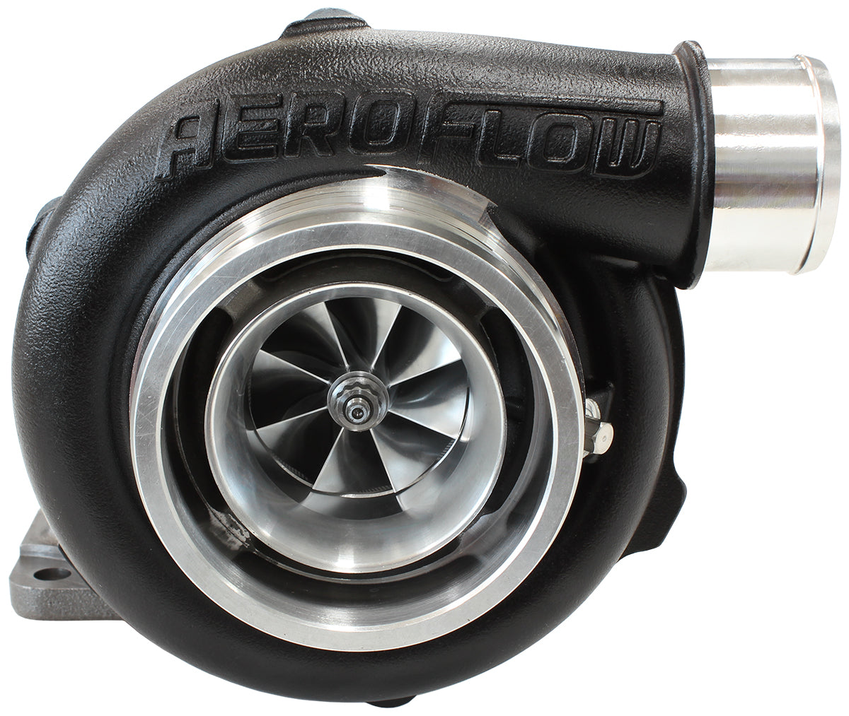 Aeroflow BOOSTED 5455 .82 Turbocharger 650HP, Hi Temp Black Finish AF8005-3001BLK