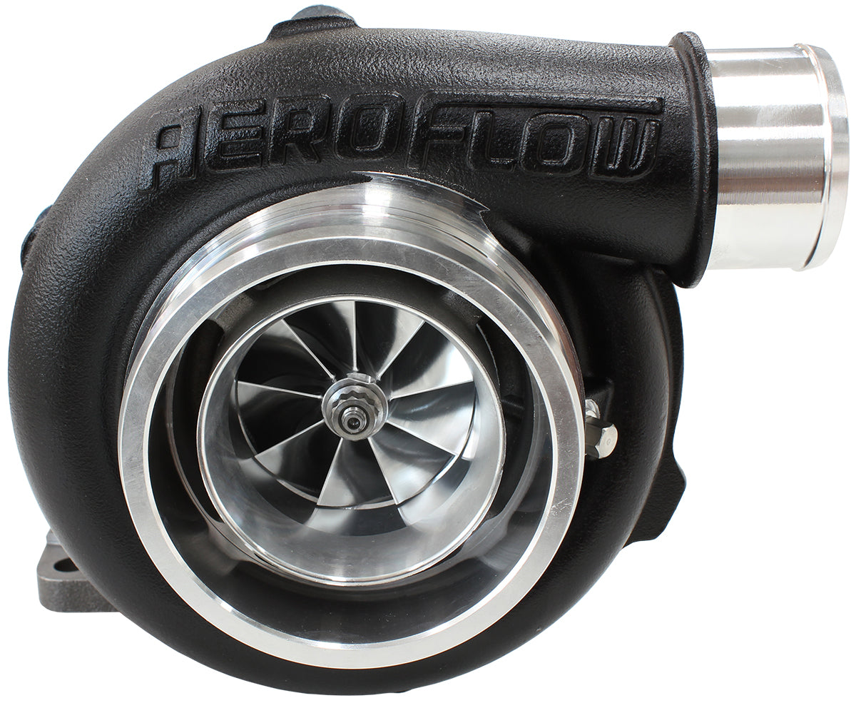 Aeroflow BOOSTED 5855 .63 Turbocharger 750HP, Hi Temp Black Finish AF8005-3005BLK