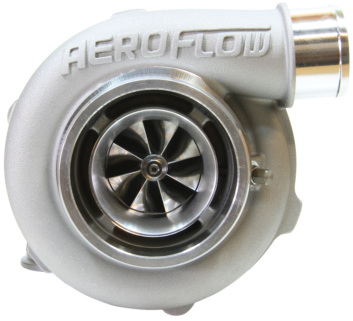 Aeroflow BOOSTED 5455 V-Band .83 Turbocharger 650HP, Natural Cast Finish AF8005-3031