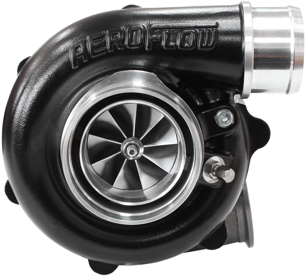 Aeroflow BOOSTED B5455 1.21 Turbocharger 660HP, Hi Temp Black Finish AF8005-3042BLK