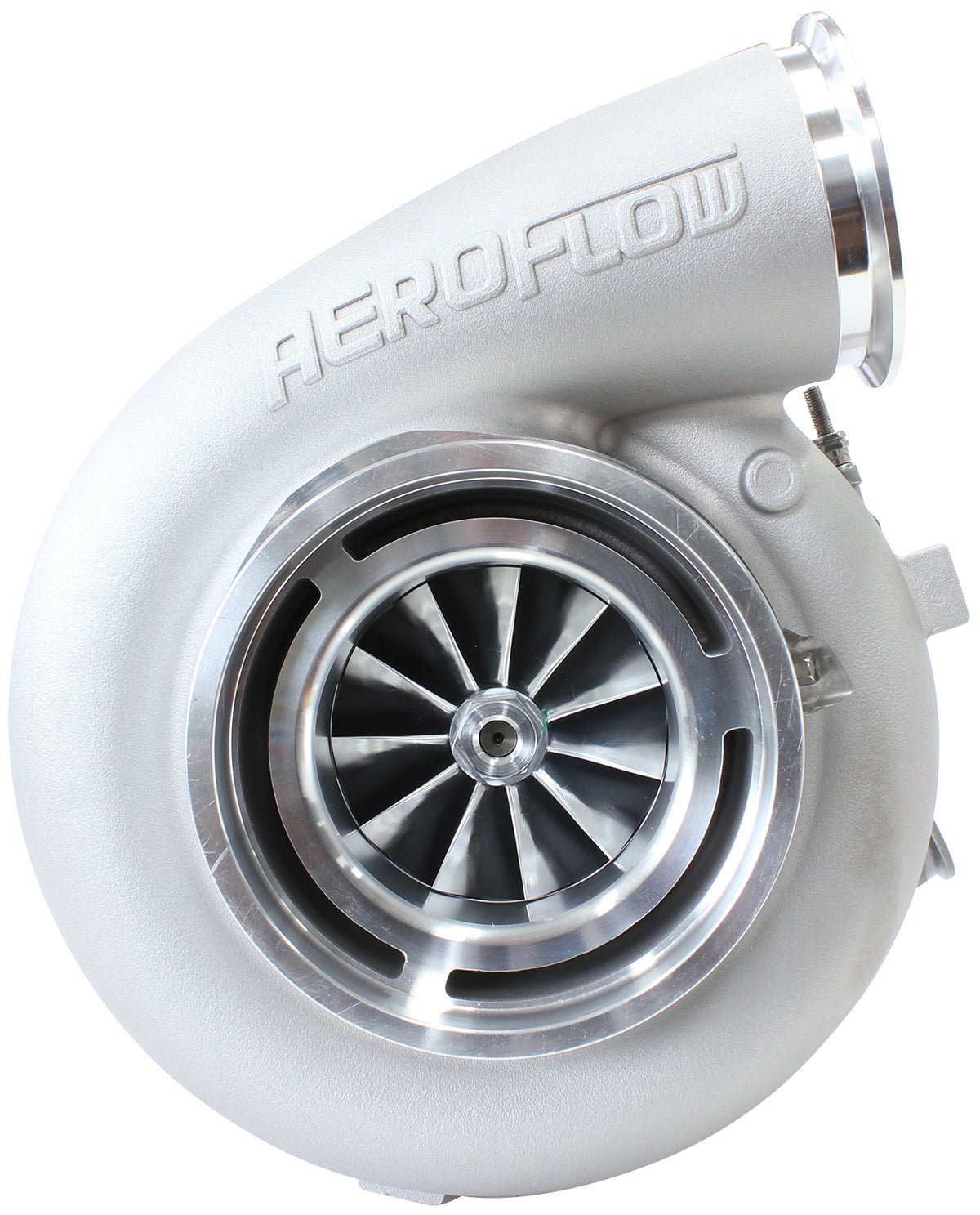 Aeroflow BOOSTED 94103 V-Band 1.22 Turbocharger 2000HP, Natural Cast Finish AF8005-6015