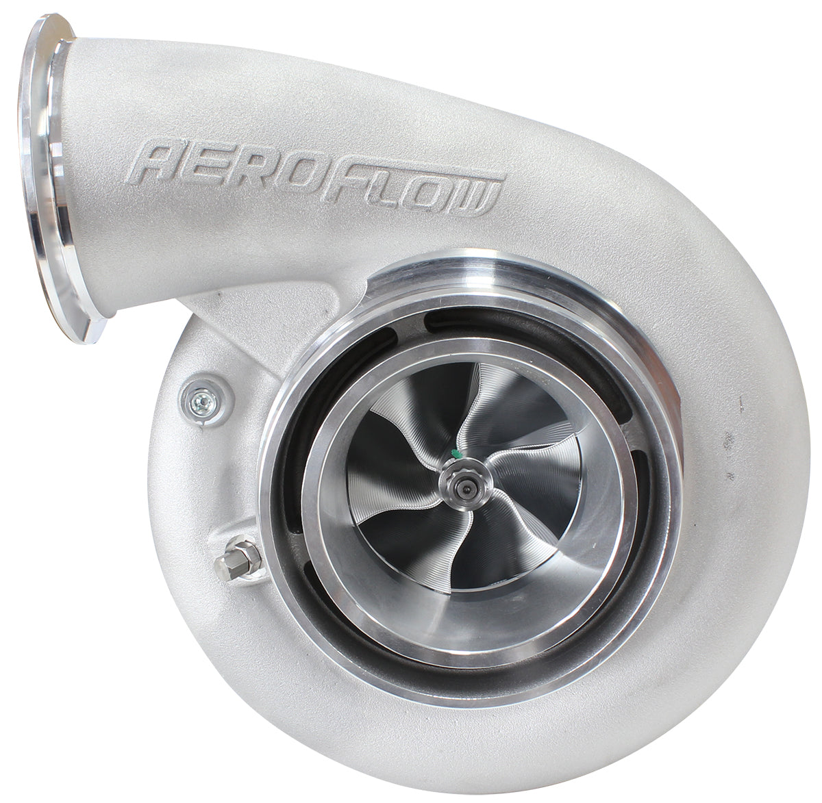 Aeroflow BOOSTED B7875 T4 .96 Reverse Rotation Turbocharger 1150HP, Natural Cast Finish A