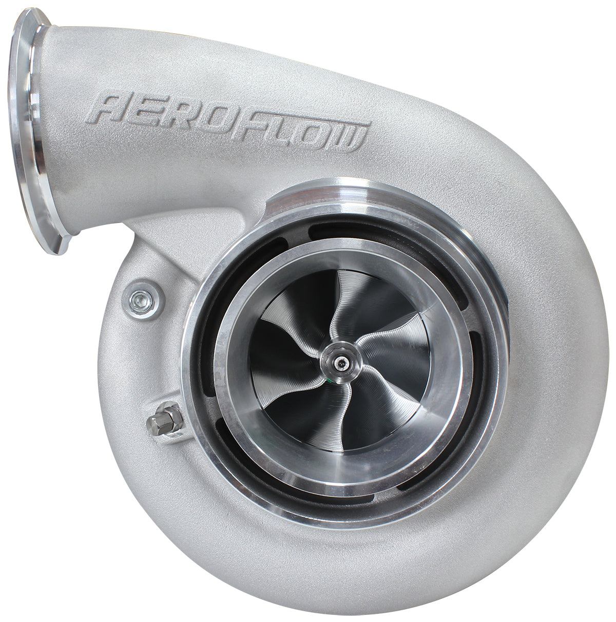 Aeroflow BOOSTED B7875 T4 1.25 Reverse Rotation Turbocharger 1150HP, Natural Cast Finish