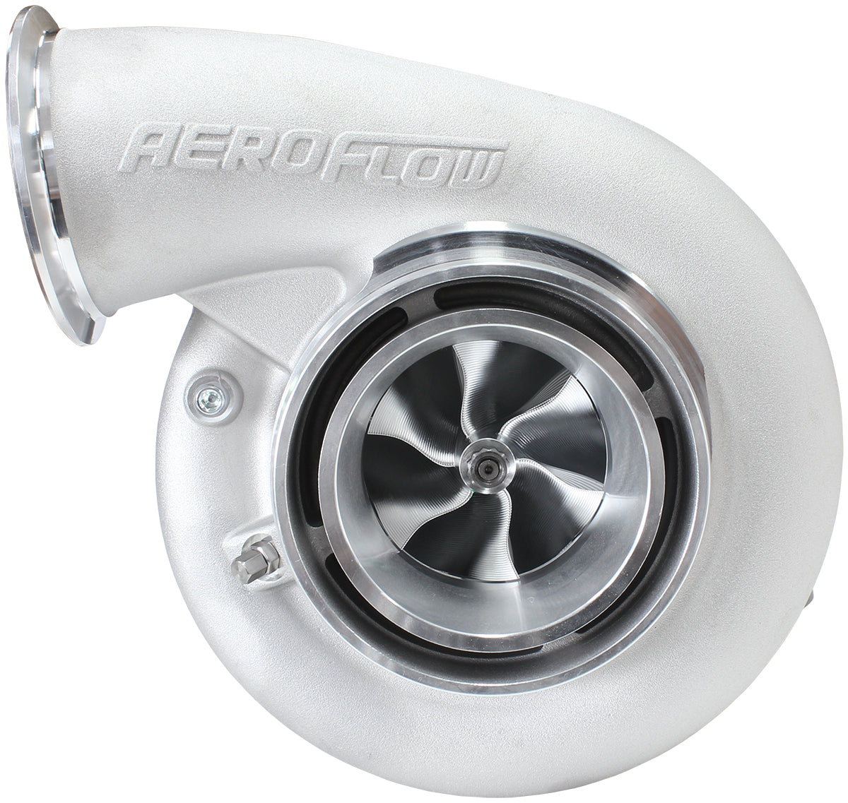 Aeroflow BOOSTED B7875 1.28 Reverse Rotation Turbocharger 1150HP, Natural Cast Finish AF8