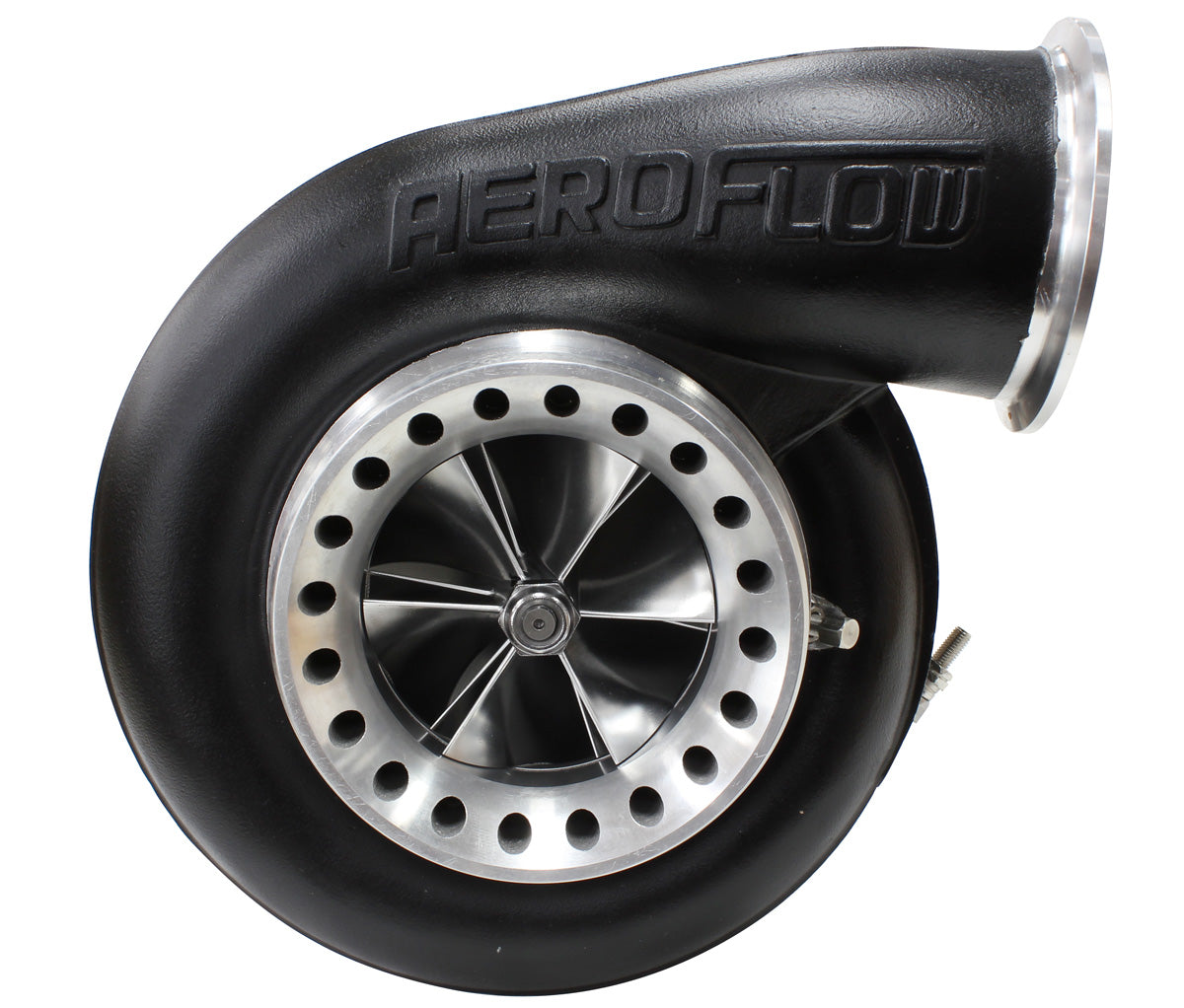 Aeroflow BOOSTED 8888 V-Band 1.31 Turbocharger 1600HP, Hi Temp Black Finish AF8006-6003BL