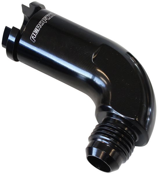 Aeroflow 90° Push-On EFI Fuel Fitting AF803-01BLK