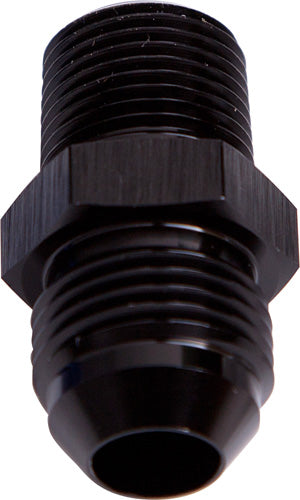 Aeroflow NPT to Straight Male Flare Adapter 3/8" to -6AN AF816-06-06BLK