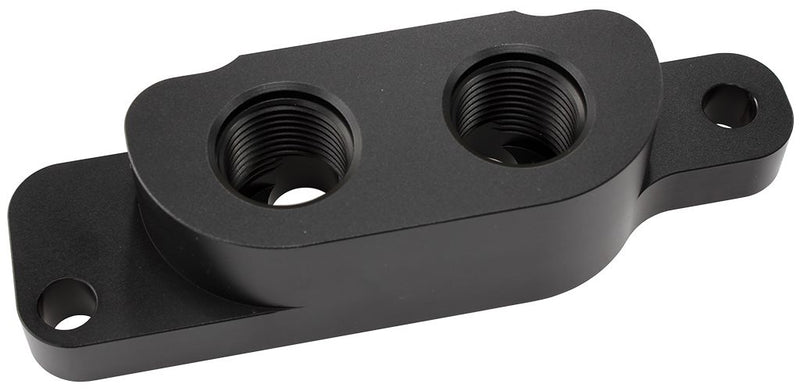 Aeroflow Oil Block Adapter with 2x Female -10ORB Ports AF82-2013