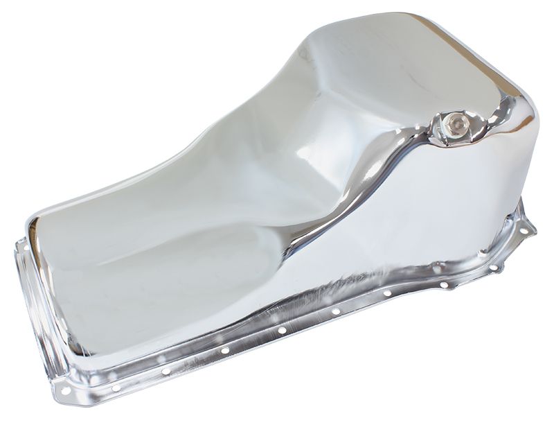 Aeroflow Ford Cleveland Standard Replacement Oil Pan, Chrome Finish AF82-9310C